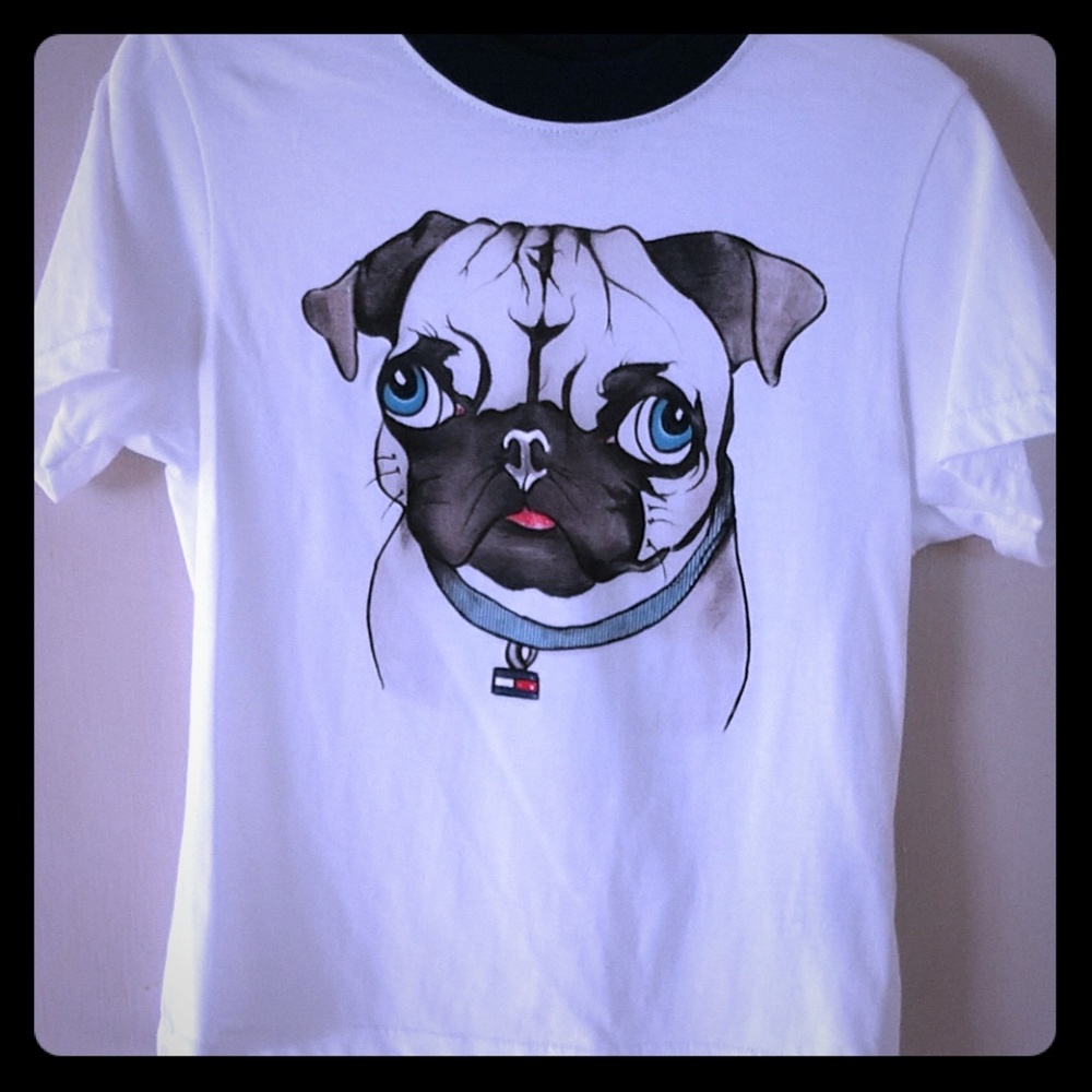 Boys Pug Cotton Tee